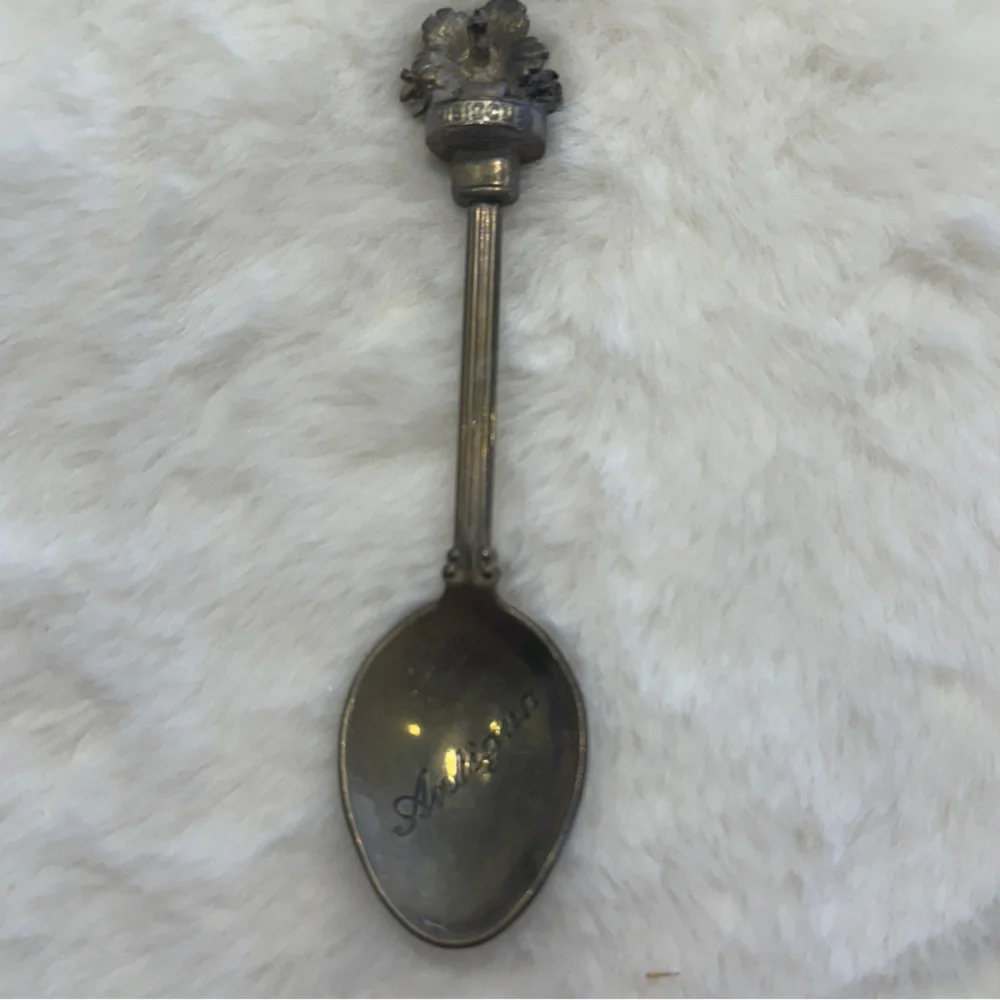 Vintage Antigua Caribbean Souvenir Spoon | Mid Century Travel Collectible
